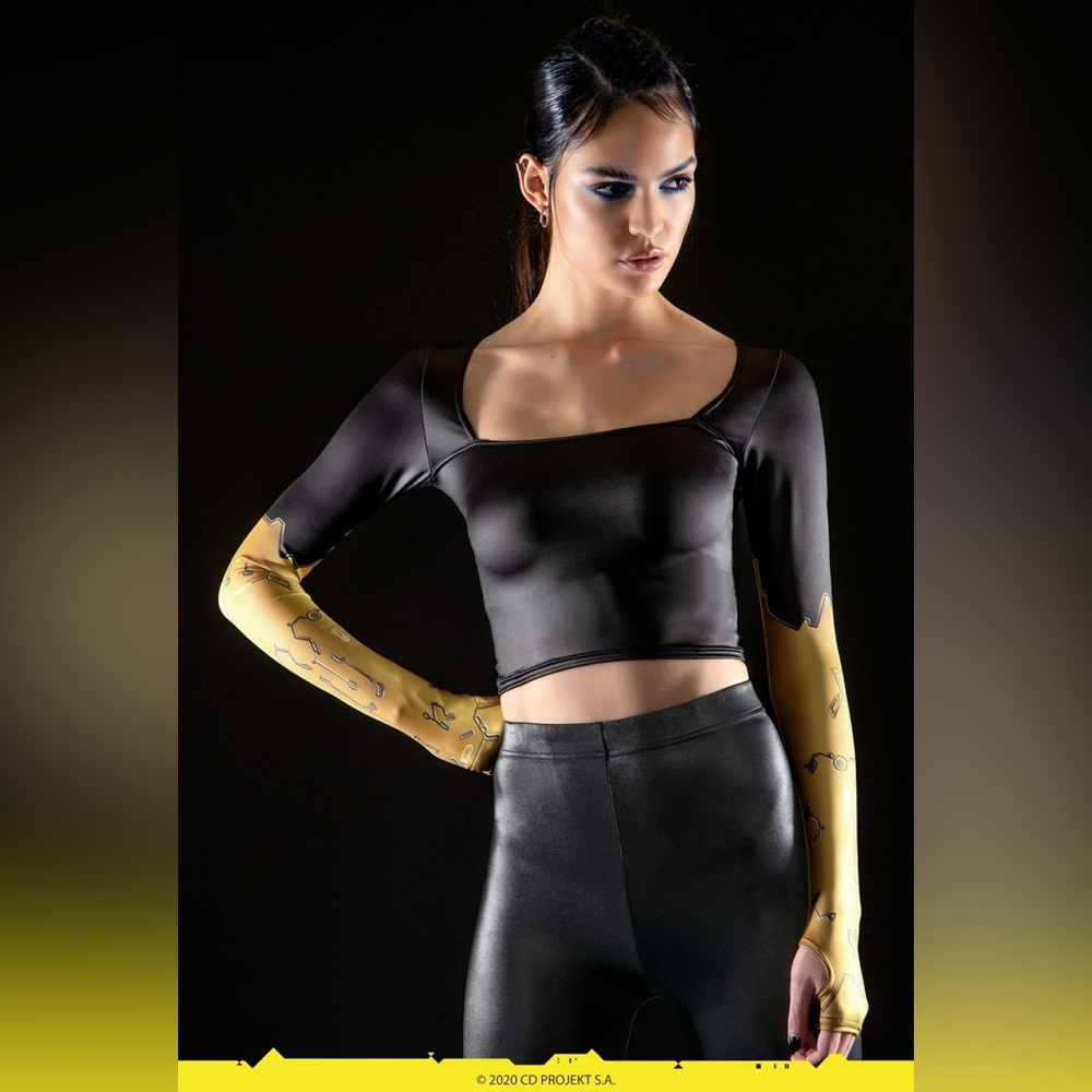 RARE Blackmilk Cyberpunk 2077 Crop Top - Picture 3 of 16